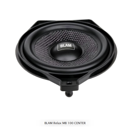 BLAM Relax MB 100 CENTER Głośnik centralny o średnicy 100mm, mocy 2x30 W RMS dedykowany do samochodów Mercedes-Benz